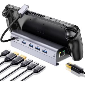 Зарядная станция Ivoler 6-in-1 Upgraded Steam Deck Dock Stand