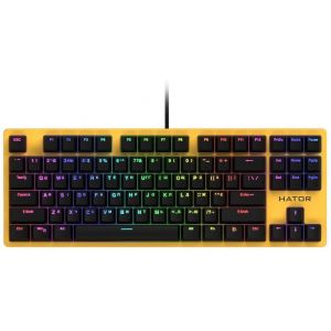 Клавіатура механічна Hator Rockfall EVO TKL Optical Yellow (HTK-632)