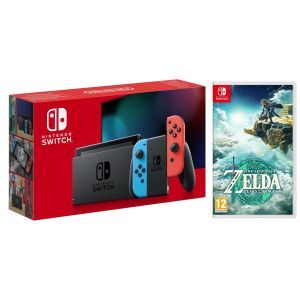 Nintendo Switch Gray - Обновлённая версия + The Legend of Zelda: Tears of the Kingdom (Гарантия 18 месяцев)