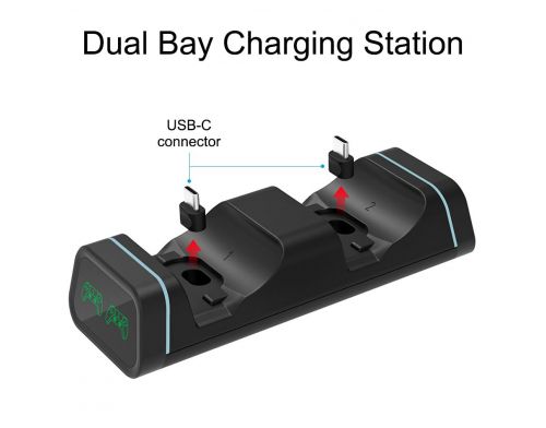 Зарядная станция Dobe Dual Game Controller Charging Dock for Switch Pro / PS5 / Xbox Series S / X фото №2