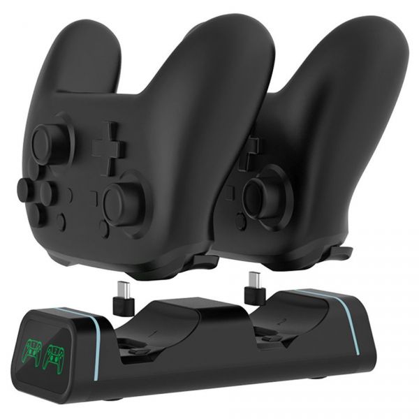Зарядная станция Dobe Dual Game Controller Charging Dock for Switch Pro / PS5 / Xbox Series S / X фото №3