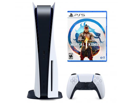 Фото №1 - Sony PlayStation 5 с Blu-Ray приводом 825Gb + Mortal Kombat 1 (Гарантия 18 месяцев)