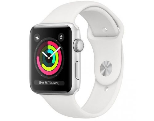 Фото №1 - Apple Watch Series 3 GPS 38mm Silver Aluminium Case with White Sport Band Б.У.