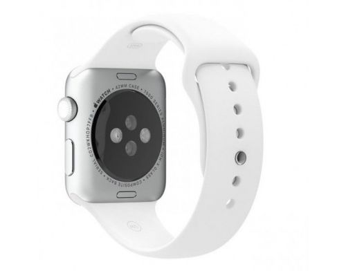Фото №3 - Apple Watch 42mm Stainless Steel Case with White Sport Band Б.У.