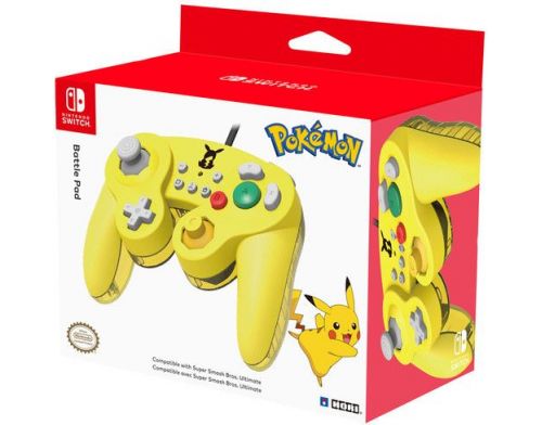 Фото №1 - Геймпад Hori Battle Pad for Nintendo Switch Pikachu Edition