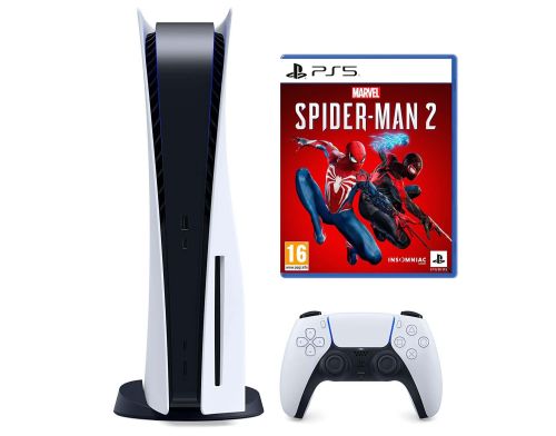 Фото №1 - Приставка Sony PlayStation 5 с Blu-Ray приводом 825Gb + ваучер Spider-Man 2 (Гарантия 18 месяцев)
