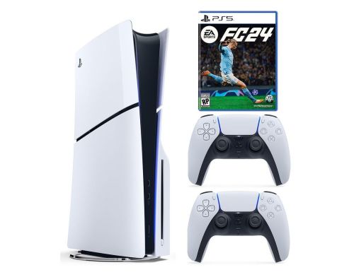 Фото №1 - Приставка PS5 Slim Digital Edition + доп джойстик + EA SPORTS FC 24