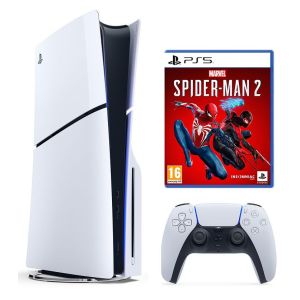 Ігрова консоль PS5 Slim із Blu-Ray приводом + Spider-Man 2
