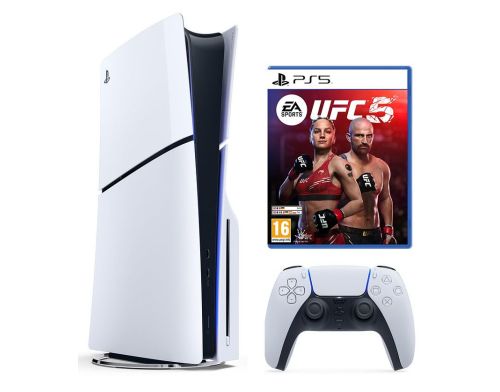 Фото №1 - Приставка PS5 Slim с Blu-Ray приводом + UFC 5
