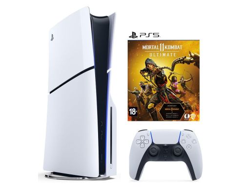 Фото №1 - Приставка PS5 Slim с Blu-Ray приводом + Mortal Kombat 11 Ultimate