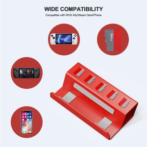 Подставка Jys Desktop Aluminum Stand Rog Ally / Steam Deck Red