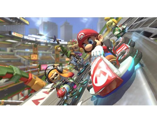 Фото №5 - Консоль Nintendo Switch (OLED model) Neon Red/Neon Blue set + Mario Kart 8 Deluxe