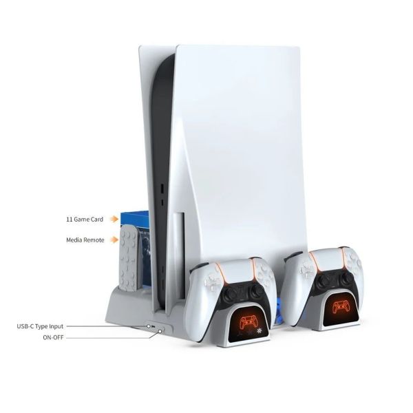 Зарядная станция Dobe Multifunction Cooling Charging Dock for PS5 / PS5 Slim фото №2