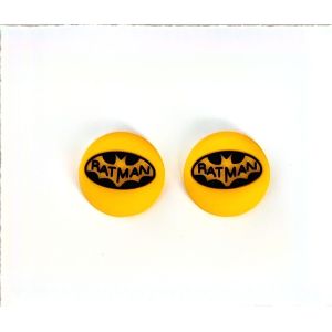 Накладки на стик PS5 PS4 Xbox Series Xbox One Nintendo Switch Pro Batman Yellow (2 штуки)