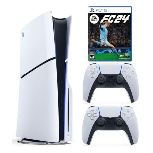 Игровая консоль Sony PlayStation 5 Slim с Blu-Ray приводом Б.У. + доп джойстик + EA SPORTS FC 24