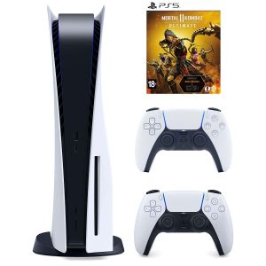 Игровая консоль Sony PlayStation 5 Blu-Ray + доп джойстик Б.У. + Mortal Kombat 11 Ultimate