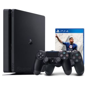 Игровая консоль Sony PlayStation 4 SLIM 500gb + Доп Джойстик Version 2 + FIFA  Б.У.
