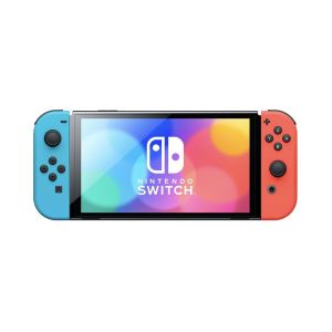 Портативная игровая консоль Nintendo Switch (OLED model) Neon Red/Neon Blue set (Повреждена упаковка)