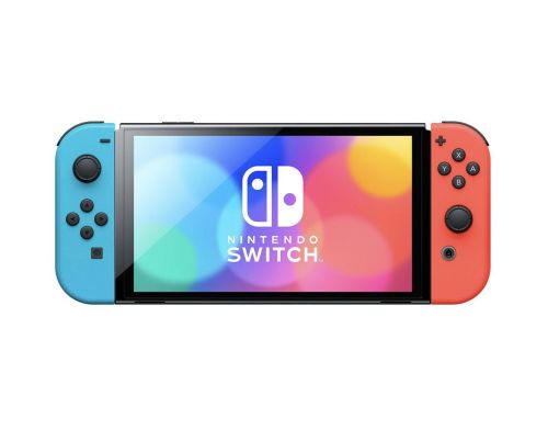 Портативная игровая консоль Nintendo Switch (OLED model) Neon Red/Neon Blue set (Повреждена упаковка) фото №3