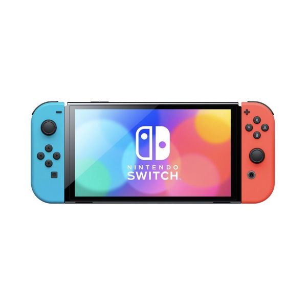 Портативная игровая консоль Nintendo Switch (OLED model) Neon Red/Neon Blue set (Повреждена упаковка) фото №3