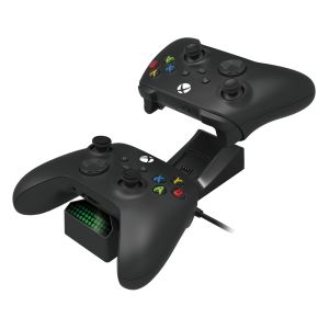 Зарядная станция Hori Dual Charge Station Designed for Xbox Series X/S AB10-001U (Поврежденная упаковка) Б.У.