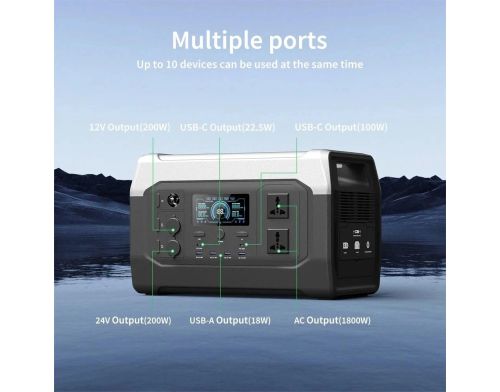 Зарядна станція XPower 1000, 1800 Вт, 1024 Вт*ч 00000140937 XP10001800WT фото №3
