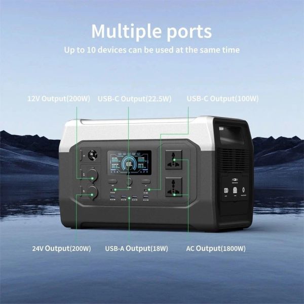 Зарядна станція XPower 1000, 1800 Вт, 1024 Вт*ч 00000140937 XP10001800WT фото №3