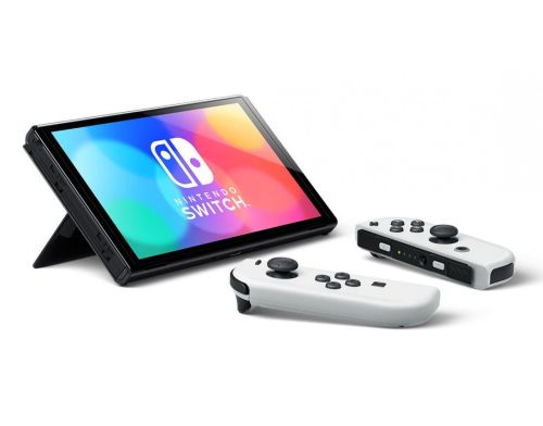 Портативная игровая консоль Nintendo Switch (OLED model) White set (Уценка) фото №2