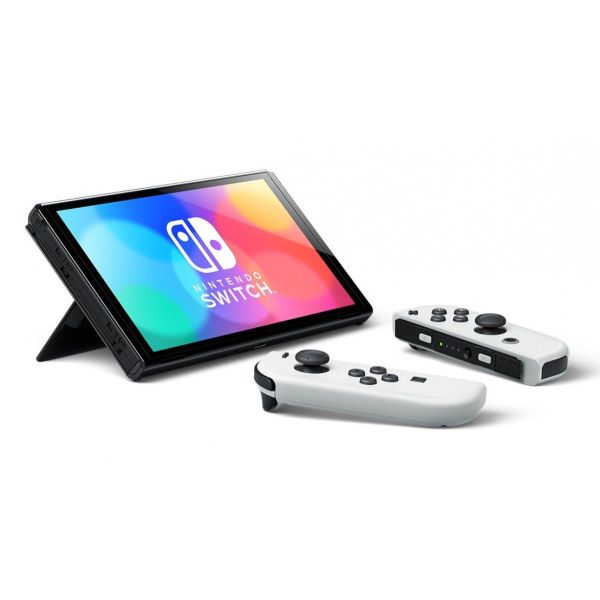 Портативная игровая консоль Nintendo Switch (OLED model) White set (Уценка) фото №2
