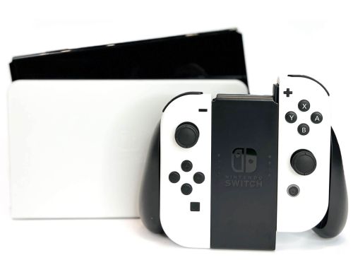 Портативная игровая консоль Nintendo Switch (OLED model) White set (Уценка) фото №4