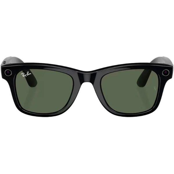 Смарт-очки Ray-Ban Meta Wayfarer Shiny Black Frame Green Lenses (RW4006 601/71 50-22) фото №2