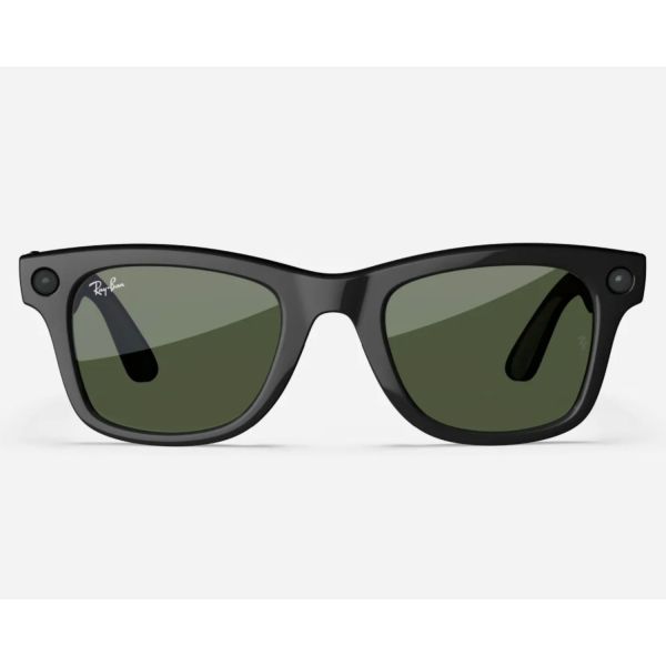 Смарт-очки Ray-Ban Meta Wayfarer Shiny Black Frame Green Lenses (RW4008 601/71 53-22) фото №3