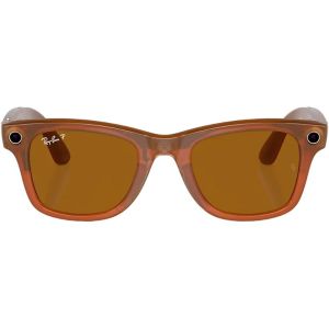 Смарт-очки Ray-Ban Meta Wayfarer Shiny Caramel Frame Brown Lenses (RW4006 670683 50-22)