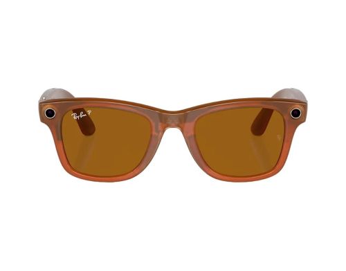 Смарт-очки Ray-Ban Meta Wayfarer Shiny Caramel Frame Brown Lenses (RW4006 670683 50-22) фото №2