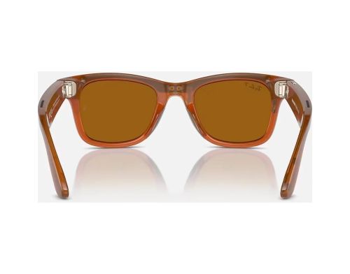 Смарт-очки Ray-Ban Meta Wayfarer Shiny Caramel Frame Brown Lenses (RW4006 670683 50-22) фото №3