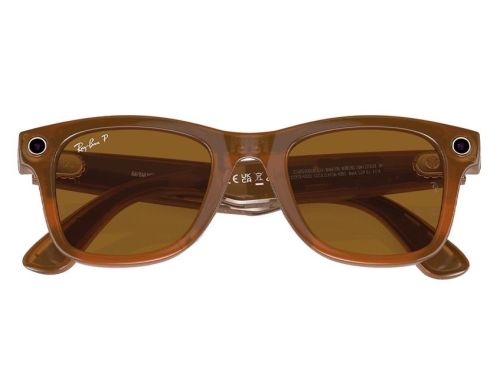 Смарт-очки Ray-Ban Meta Wayfarer Shiny Caramel Frame Brown Lenses (RW4008 670683 53-22) фото №2