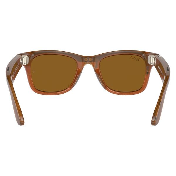Смарт-очки Ray-Ban Meta Wayfarer Shiny Caramel Frame Brown Lenses (RW4008 670683 53-22) фото №3