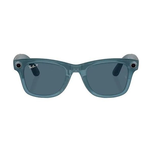 Смарт-очки Ray-Ban Meta Wayfarer Matte Jeans Frame Dusty Blue Lenses (RW4006 67552V 50-22) фото №2