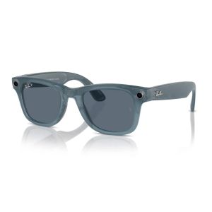 Смарт-очки Ray-Ban Meta Wayfarer Matte Jeans Frame Dusty Blue Lenses (RW4006 67552V 50-22)