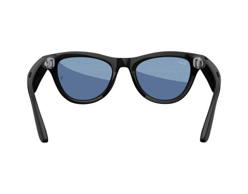 Смарт-очки Ray-Ban Meta Skyler Shiny Black Frame Clear/Cerulean Blue Transitions Lenses (RW4010 601/MF 52-20) фото №3