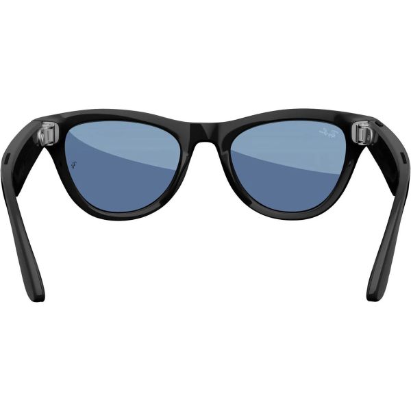 Смарт-очки Ray-Ban Meta Skyler Shiny Black Frame Clear/Cerulean Blue Transitions Lenses (RW4010 601/MF 52-20) фото №3