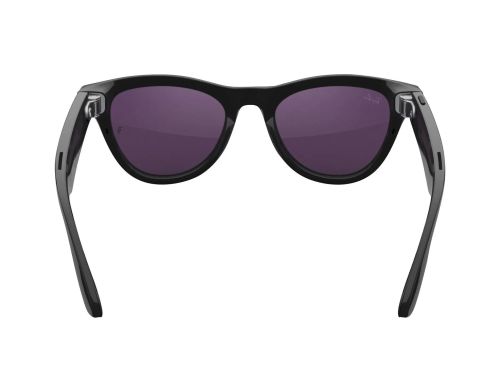 Смарт-очки Ray-Ban Meta Skyler Shiny Black Frame Clear/Amethyst Transitions Lenses (RW4010 601/CH 52-20) фото №3