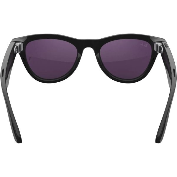 Смарт-очки Ray-Ban Meta Skyler Shiny Black Frame Clear/Amethyst Transitions Lenses (RW4010 601/CH 52-20) фото №3
