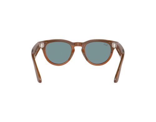 Смарт-очки Ray-Ban Meta Headliner Shiny Caramel Frame Clear/Sapphire Transitions (RW4009 6706MF 50-23) фото №2