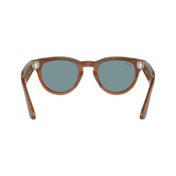 Смарт-очки Ray-Ban Meta Headliner Shiny Caramel Frame Clear/Sapphire Transitions (RW4009 6706MF 50-23) фото №2