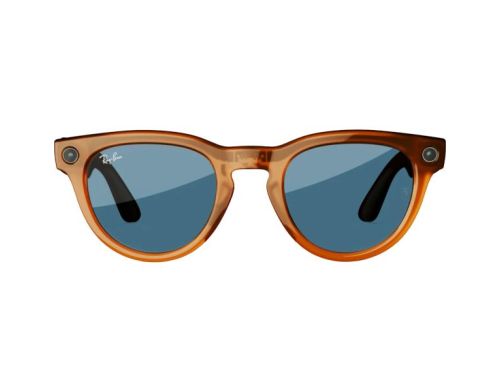 Смарт-очки Ray-Ban Meta Headliner Shiny Caramel Frame Clear/Sapphire Transitions (RW4009 6706MF 50-23) фото №3