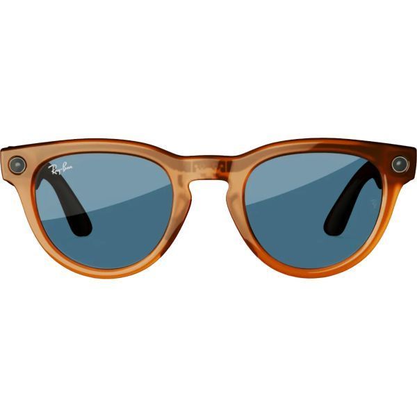 Смарт-очки Ray-Ban Meta Headliner Shiny Caramel Frame Clear/Sapphire Transitions (RW4009 6706MF 50-23) фото №3