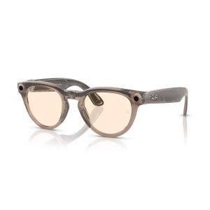 Смарт-очки Ray-Ban Meta Headliner Shiny Warm Stone Frame Clear/Saffron Yellow Transitions Lenses (RW4009 6705ZX 50-23)