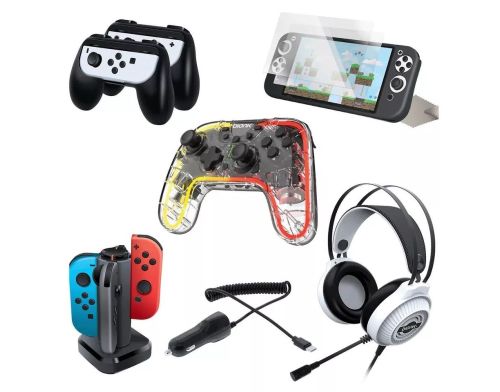 Чехол Bionik Pro Kit Plus+ Essential Accessories For Nintendo Switch OLED фото №2