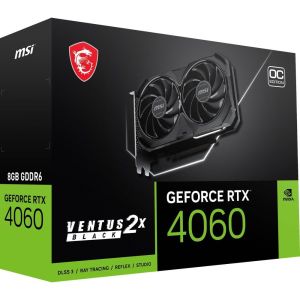 Відеокарта MSI GeForce RTX 4060 Ti VENTUS 2X BLACK OC 8192MB (RTX 4060 Ti VENTUS 2X BLACK 8G OC)